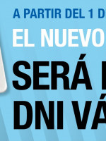 A partir de abril, el único DNI válido será la tarjeta