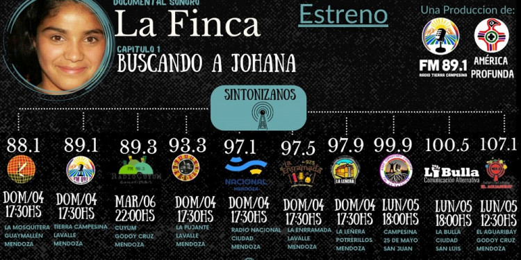 A 10 años de la desaparición, el documental sonoro "La Finca" estrena el capítulo "Buscando a Johana"