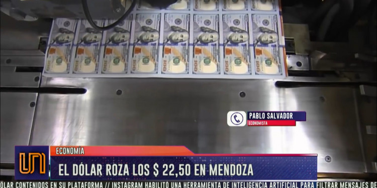 El dólar roza los $22,50 en Mendoza