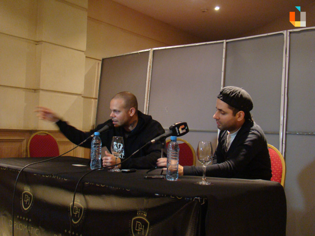 Conferencia de prensa Calle 13 Mendoza