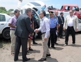 imagen Alfredo Cornejo llega a la playa San Agustín