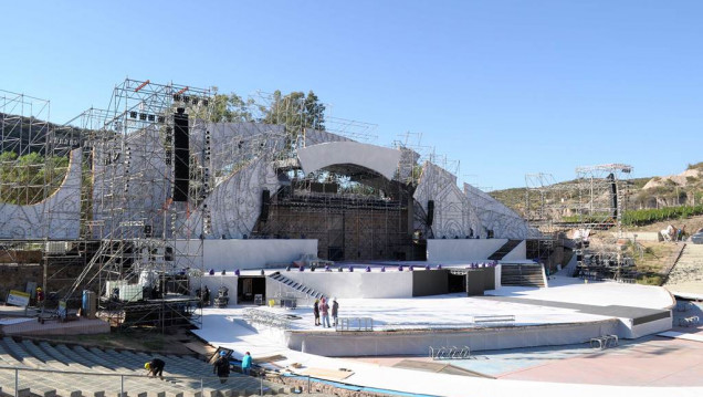 imagen Así se prepara el teatro griego para Constelación del Vino