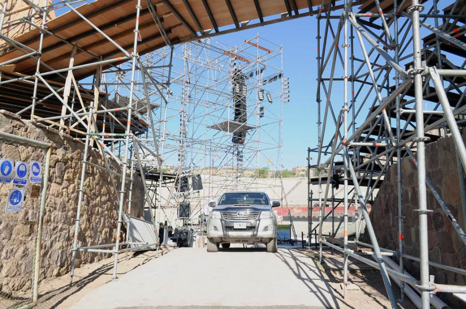 imagen Así se prepara el teatro griego para Constelación del Vino