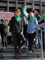 Pañuelazo en la universidad por el aborto legal