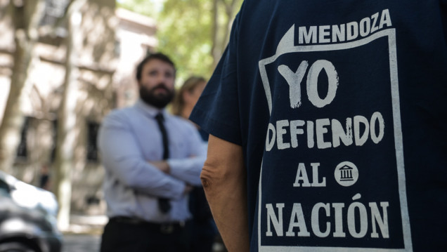 imagen Así fue el paro bancario en defensa del Banco Nación