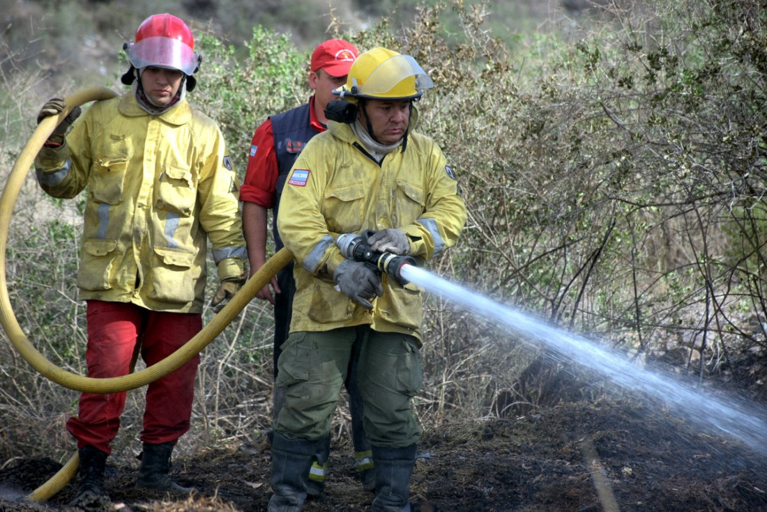 Imágenes: tarea contrarreloj para apagar los incendios