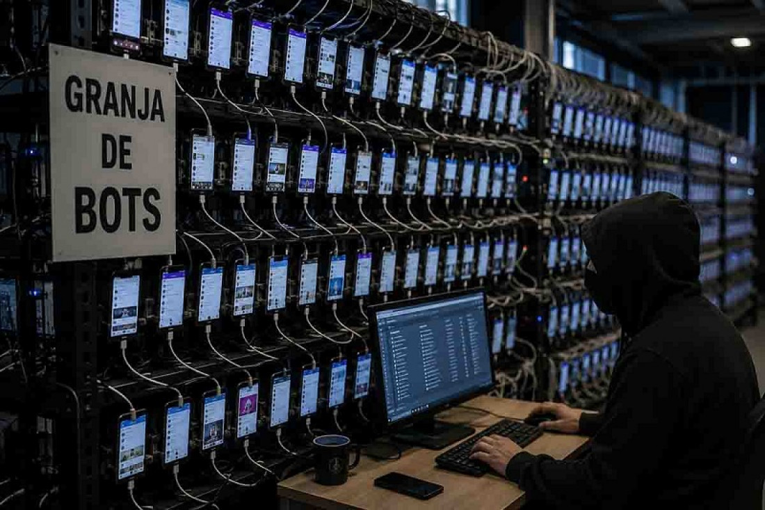 Granjas de bots: cómo operan y qué buscan en las redes
