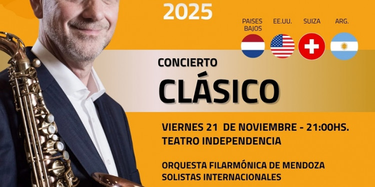Los mejores saxofonistas del mundo, en una noche inolvidable junto a la Filarmónica de Mendoza
