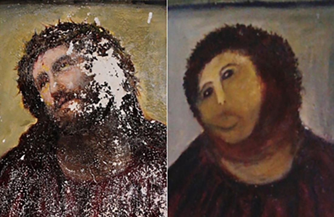 A 10 años de la malograda restauración del "Ecce Homo": del meme a generar miles de dólares