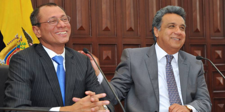 Crisis en Ecuador: el presidente Lenín Moreno le sacó funciones a su vice
