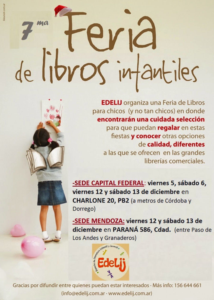 Hoy comienza la 7ma Feria de Libros para Chicos