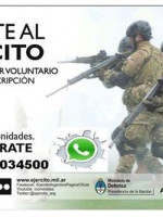 Buscan soldados voluntarios por Facebook y WhatsApp