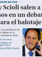 Así reflejan los diarios de la región el debate presidencial argentino