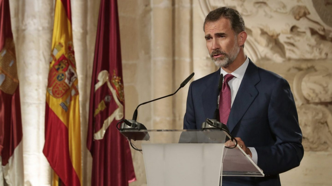 "La sociedad catalana está fracturada", dijo el rey Felipe