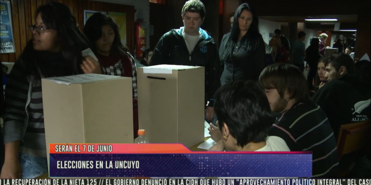 El 7 de junio serán las elecciones en la UNCUYO