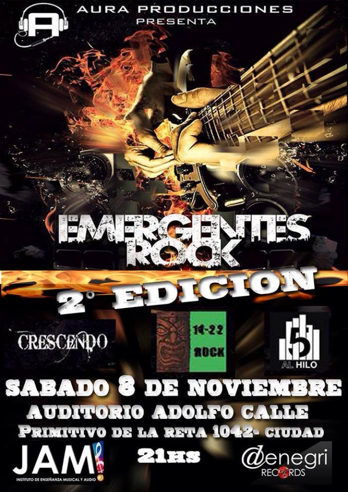  Se viene la segunda edición del Emergentes Rock