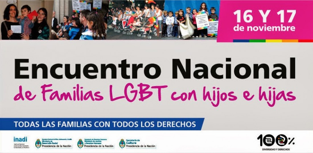 Organizan el Encuentro Nacional de Familias LGTB con hijos e hijas