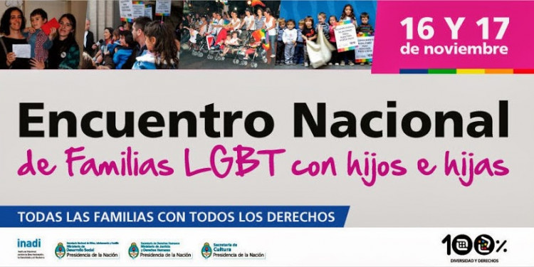 Organizan el Encuentro Nacional de Familias LGTB con hijos e hijas