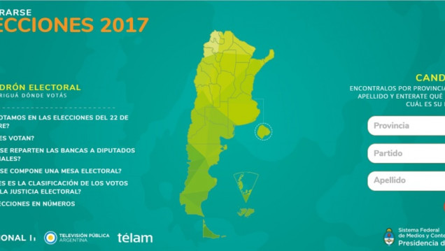imagen Renovaron el sitio para conocer datos sobre las elecciones