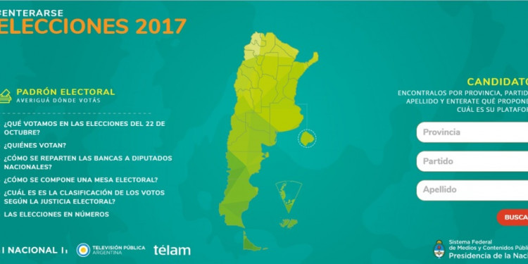 Renovaron el sitio para conocer datos sobre las elecciones