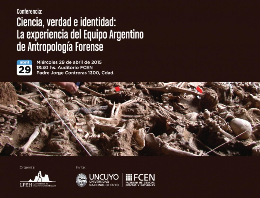 Conferencia del Equipo de Antropología Forense, en la UNCUYO