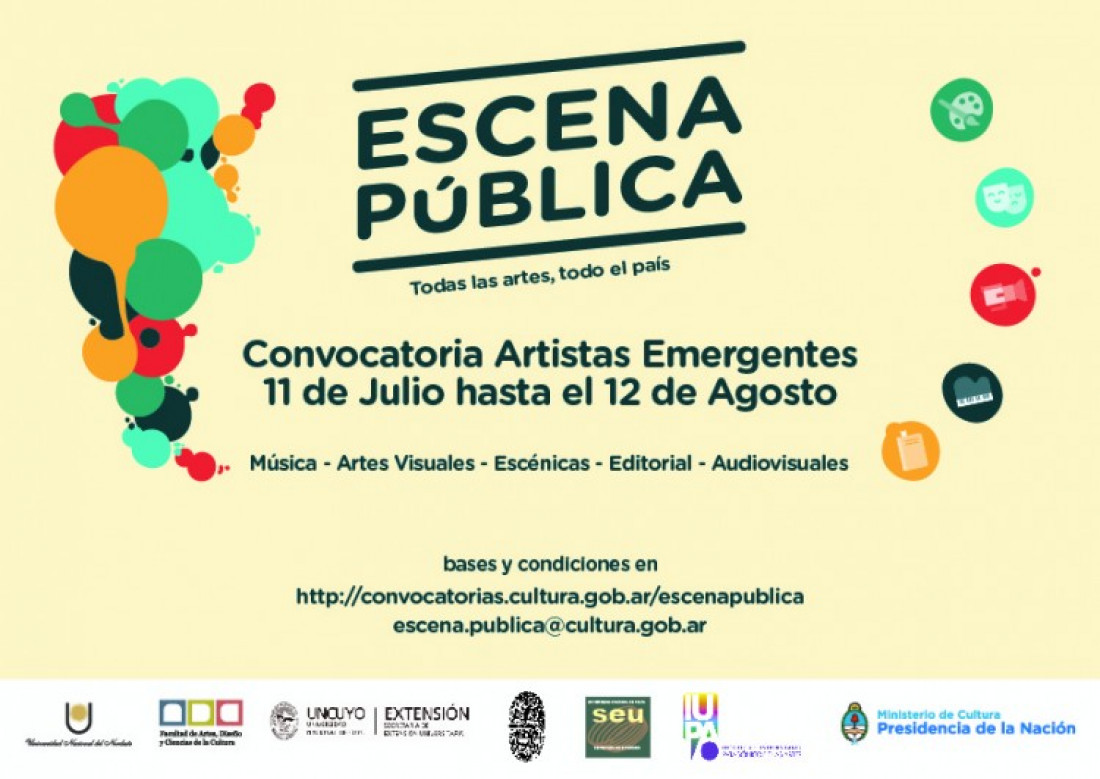 Continúa abierta la convocatoria para artistas emergentes del programa "Escena Pública"