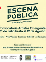 Continúa abierta la convocatoria para artistas emergentes del programa "Escena Pública"
