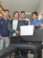 Alumnos crearon una silla de ruedas para personas con obesidad