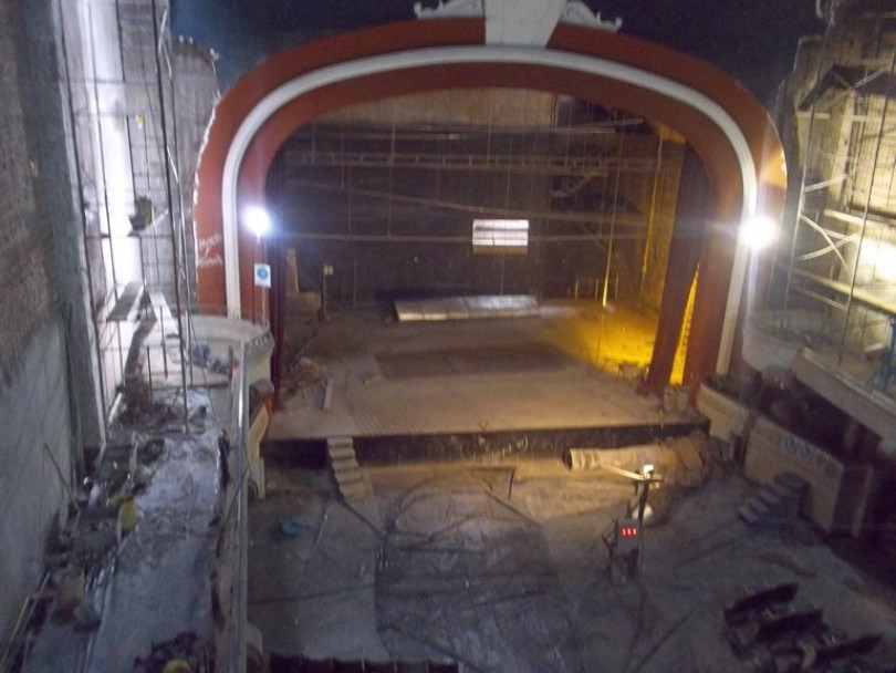 imagen En mayo se termina un 15% de la restauración del Teatro Mendoza 