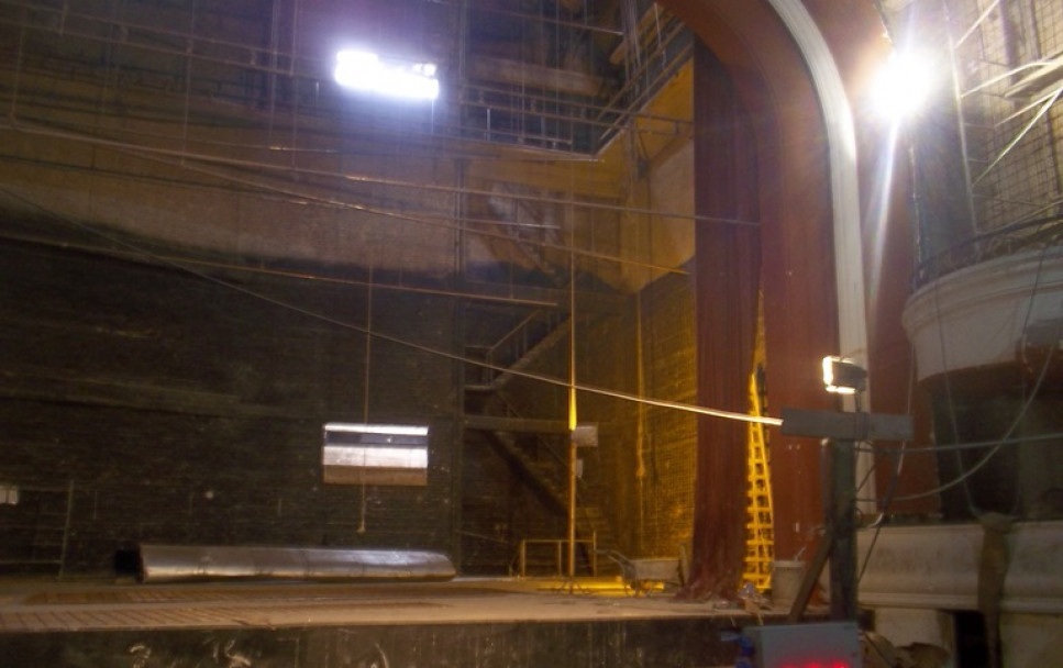 imagen En mayo se termina un 15% de la restauración del Teatro Mendoza 