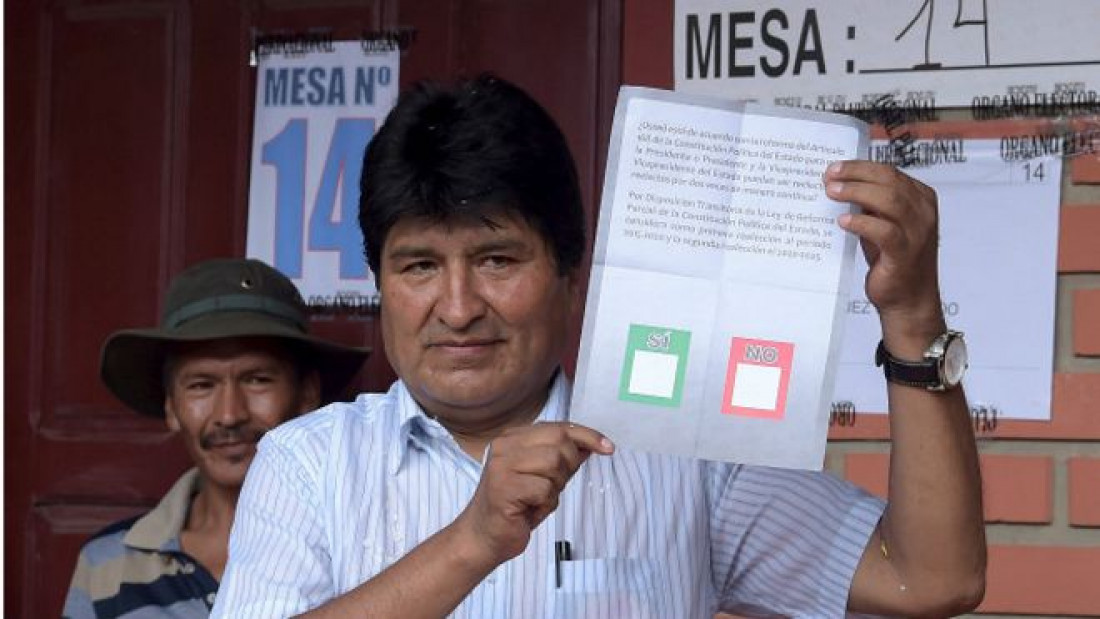 Bolivia rechazó la reelección de Morales