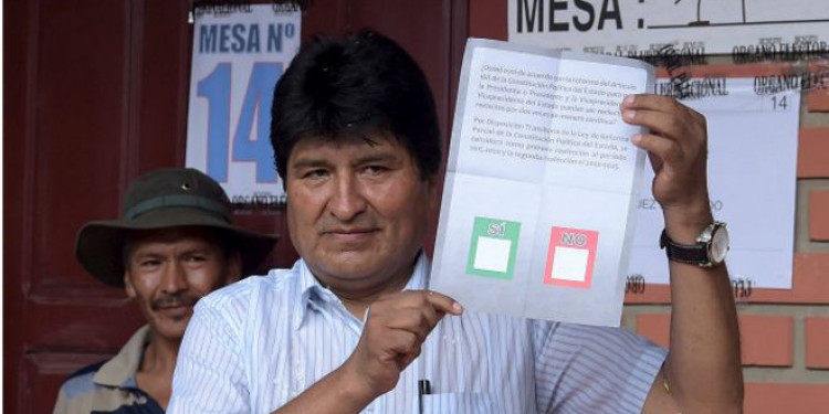 Bolivia rechazó la reelección de Morales