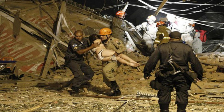 Una fuerte explosión de gas deja varios heridos en Río de Janeiro
