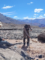 Equipo científico del Ianigla evaluó los peligros de los "nuevos" lagos del Parque Aconcagua