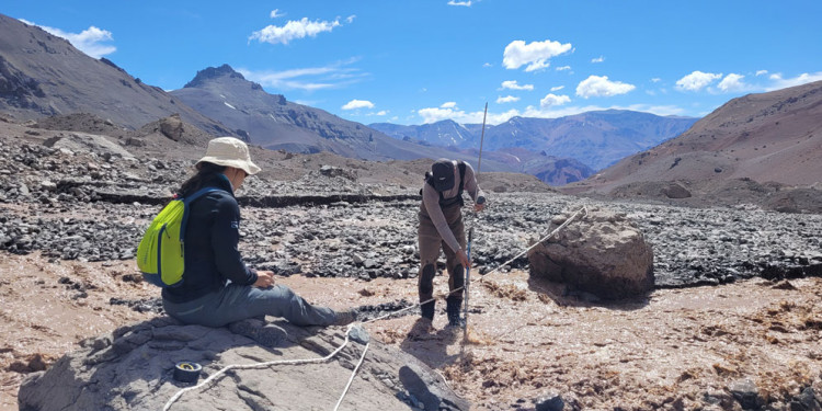 Equipo científico del Ianigla evaluó los peligros de los "nuevos" lagos del Parque Aconcagua