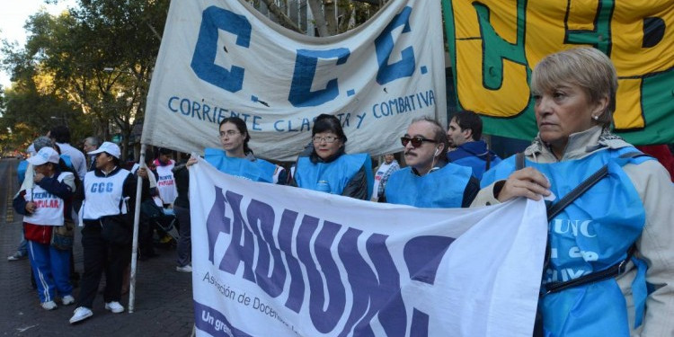 Fadiunc adhiere al paro de Conadu Histórica y no hay clases en la UNCUYO