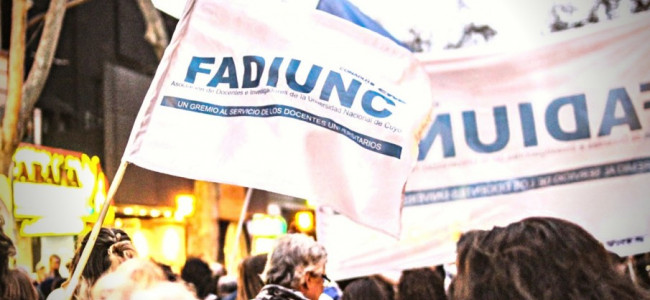 De qué se trata la convocatoria de la UNCUYO a Fadiunc para evitar más pérdida de clases
