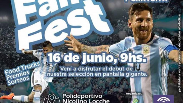 imagen Habrá una "Fan fest" para ver los partidos de la Selección