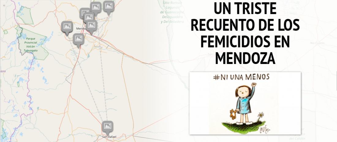 Un triste recuento de los femicidios ocurridos en Mendoza este año