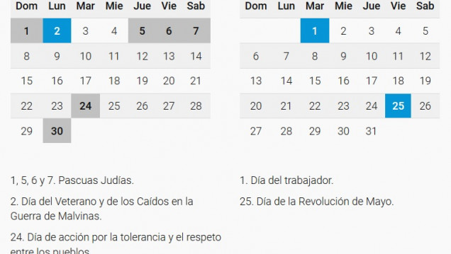 imagen Cuál es la diferencia entre un feriado y un día no laborable