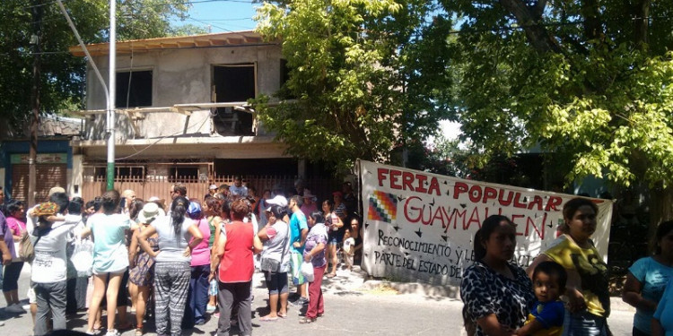 Feriantes en Guaymallén: "La crisis es grande y el hambre, también"