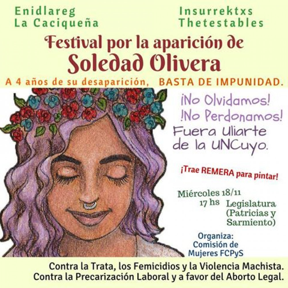 Festival en el 4° aniversario de ausencia de Soledad Olivera