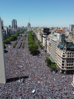 Histórico: más de 4 millones de personas festejaron junto a la caravana de la Selección Argentina