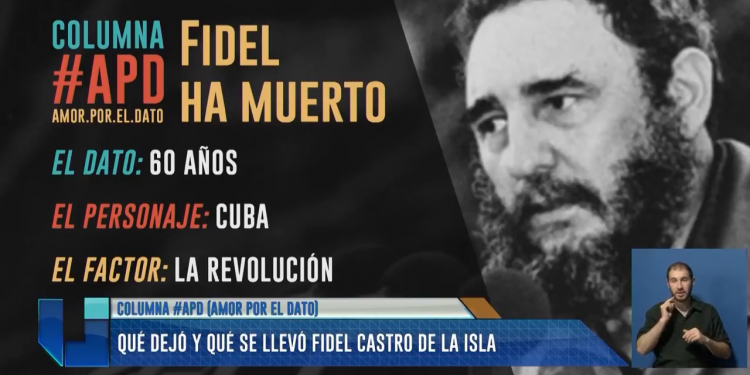 Columna APD: Qué dejo y qué se llevó Fidel Castro de la isla