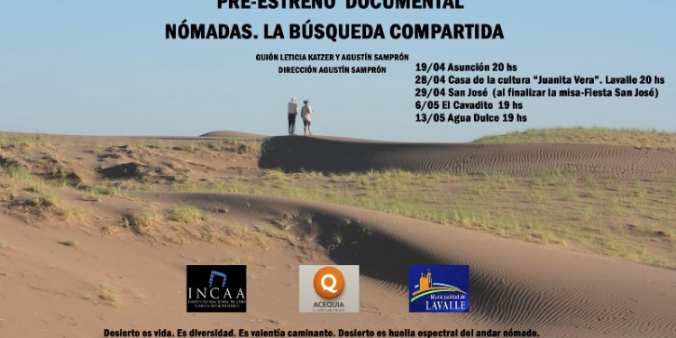 Preestrenaron el documental "Nómadas. La búsqueda compartida"