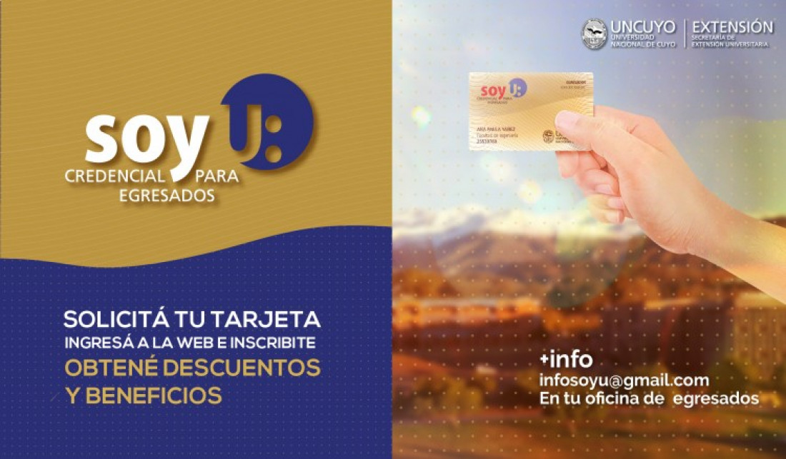 La UNCUYO lanza "Soy U", la Credencial para sus egresados y egresadas