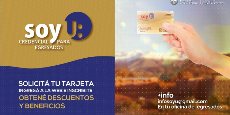 La UNCUYO lanza "Soy U", la Credencial para sus egresados y egresadas