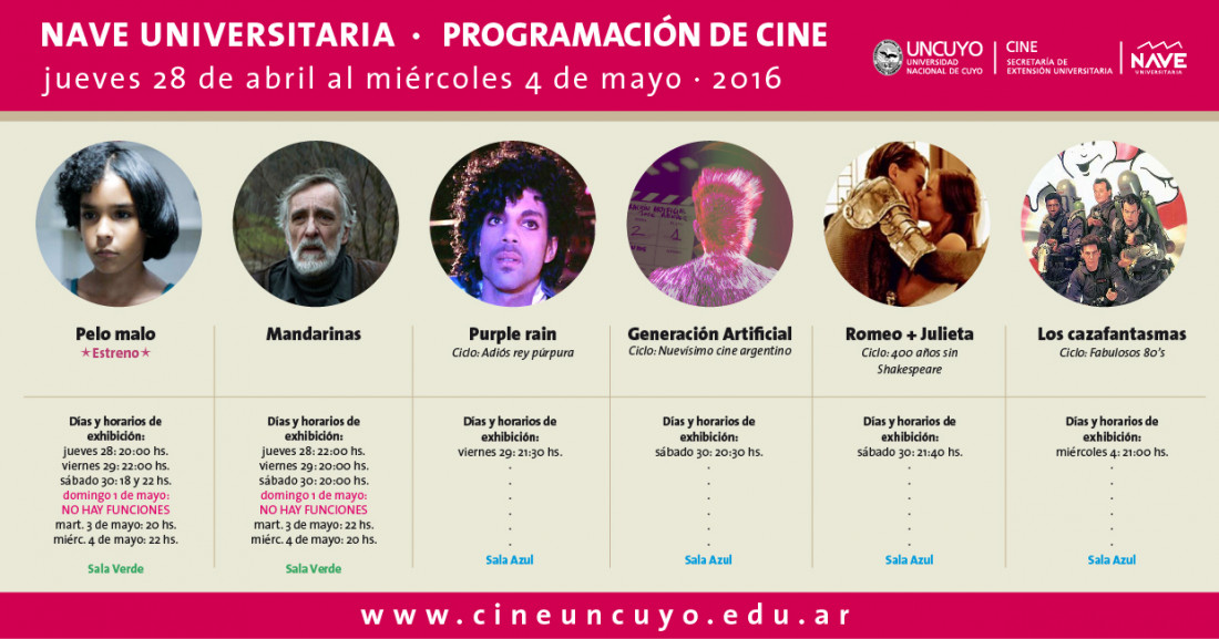 ¿Vamos al cine? Enterate de todo lo que podés ver esta semana en el Cine Universidad