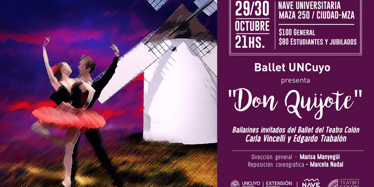 "Don Quijote", un clásico que será interpretado por el Ballet de la UNCuyo