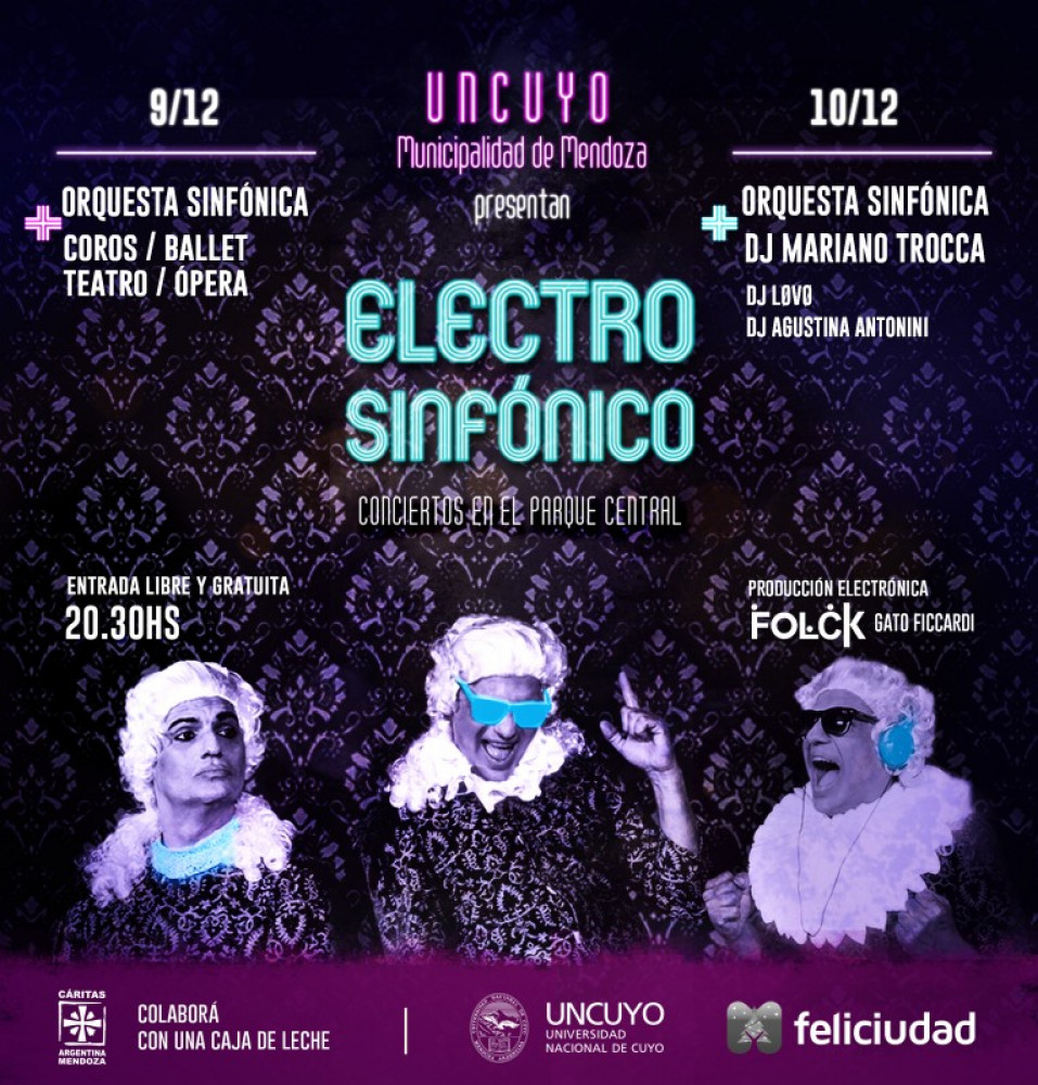 Fin de año en la UNCUYO con un concierto que fusiona música electrónica y la orquesta sinfónica 